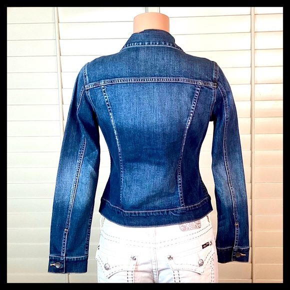 Victoria’s Secret London Jean Denim Distressed Jacket - Picture 4 of 7